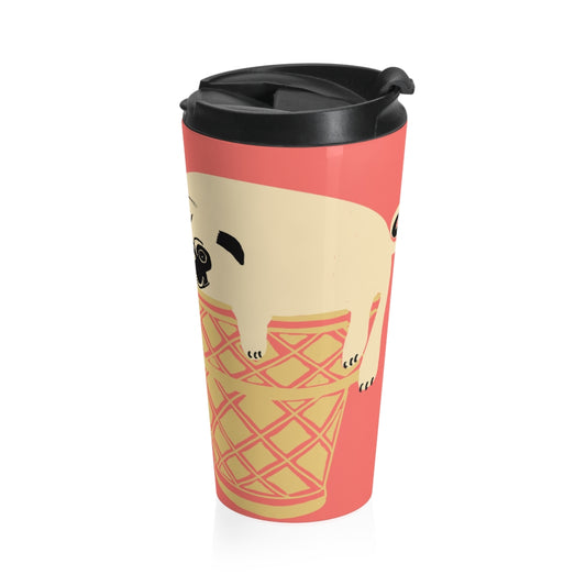 Pancakes and Ice Cream Stainless Steel Travel Mug
