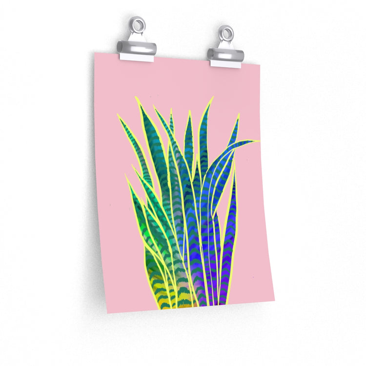Sarah's Snake Plant vertical poster