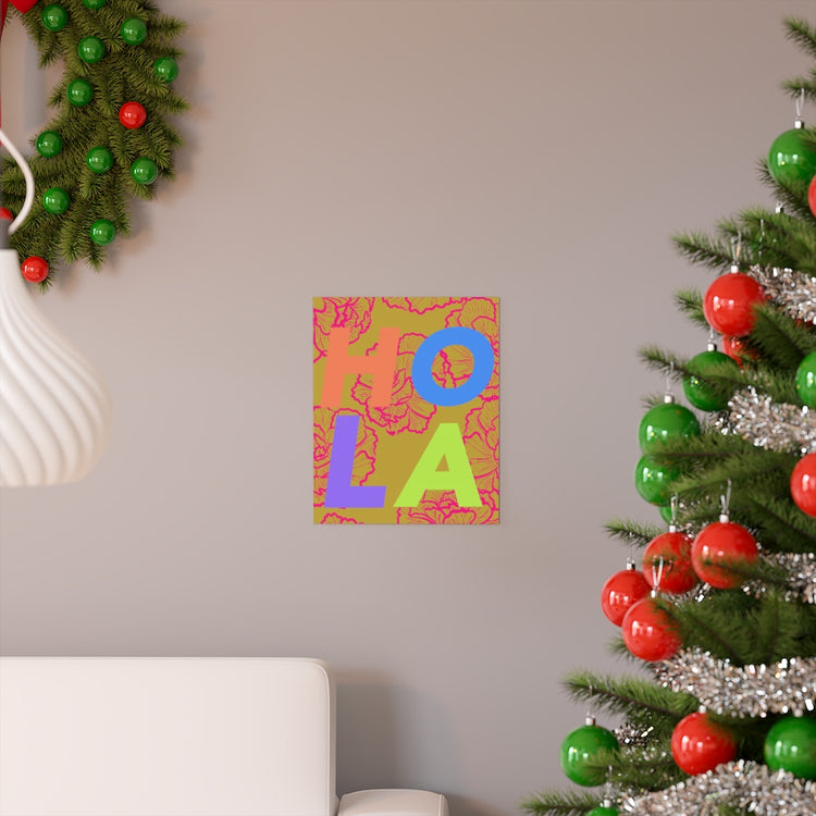 Hola vertical poster