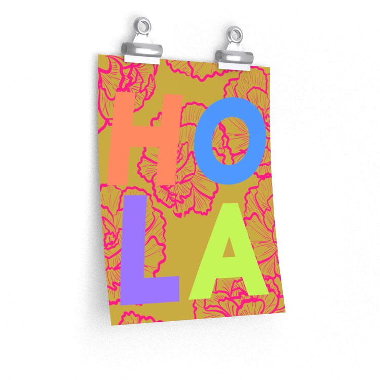 Hola vertical poster