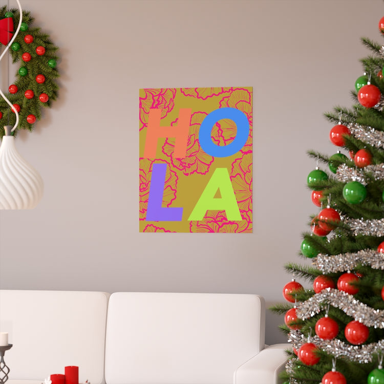 Hola vertical poster
