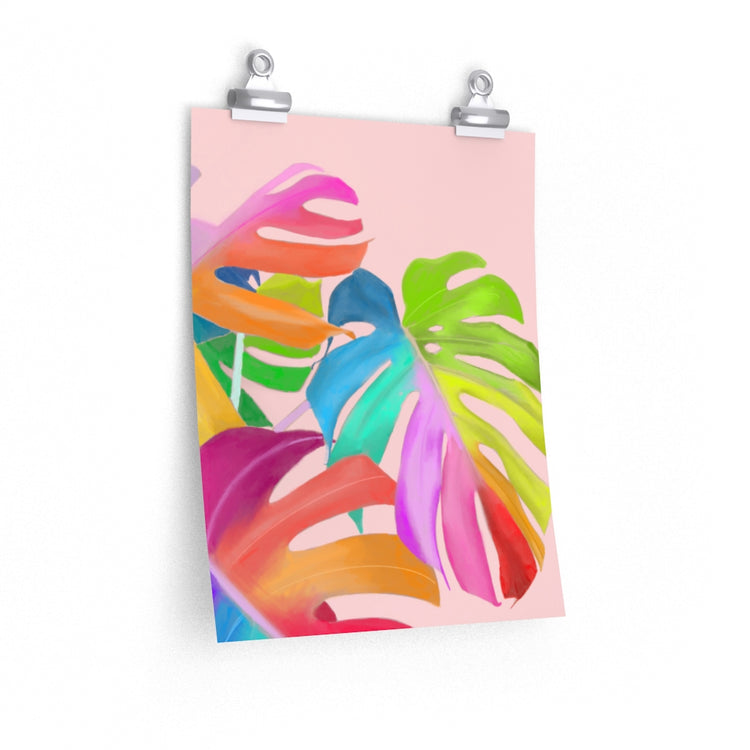 Magical Monstera vertical poster