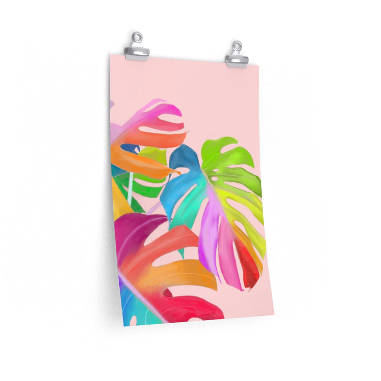 Magical Monstera vertical poster