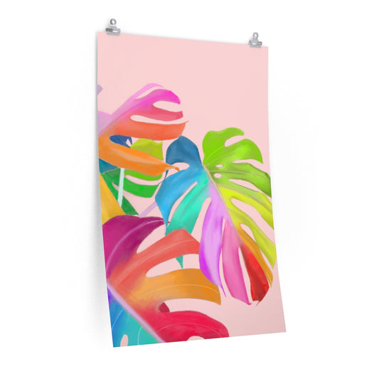 Magical Monstera vertical poster