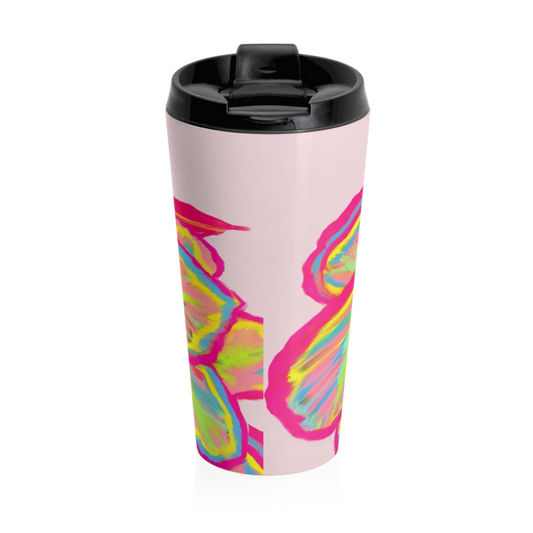 Colourful Calathea Stainless Steel Travel Mug
