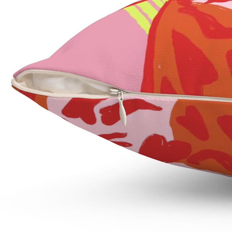 Lovey Tiger Square Pillow