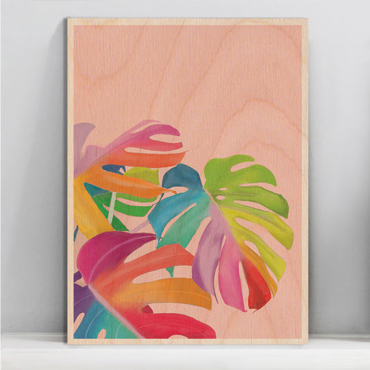 Magical Monstera Wooden Wall Art