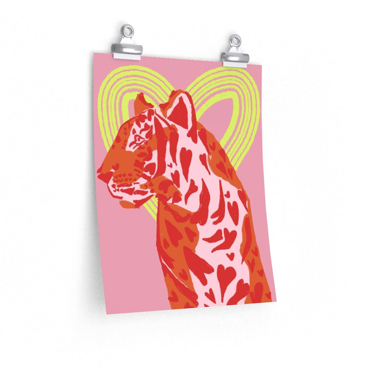 Lovey Tiger vertical poster