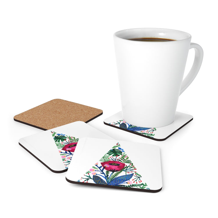 Inside the Mind of a Botanist Corkwood Coaster Set