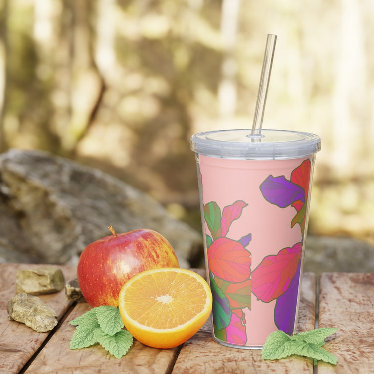 Funky Fiddle Plastic Tumbler with Straw