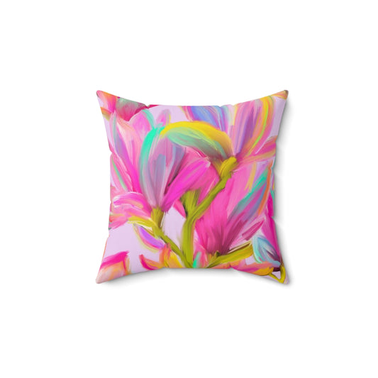 Mighty Magnolias Square Pillow