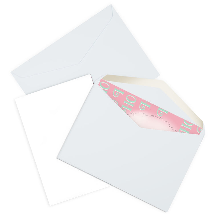 Ho Ho Ho Greeting Cards (5 Pack)