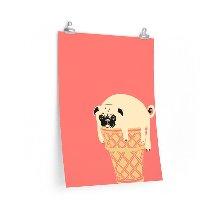 Pancakes and Ice Cream vertical poster