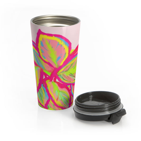Colourful Calathea Stainless Steel Travel Mug