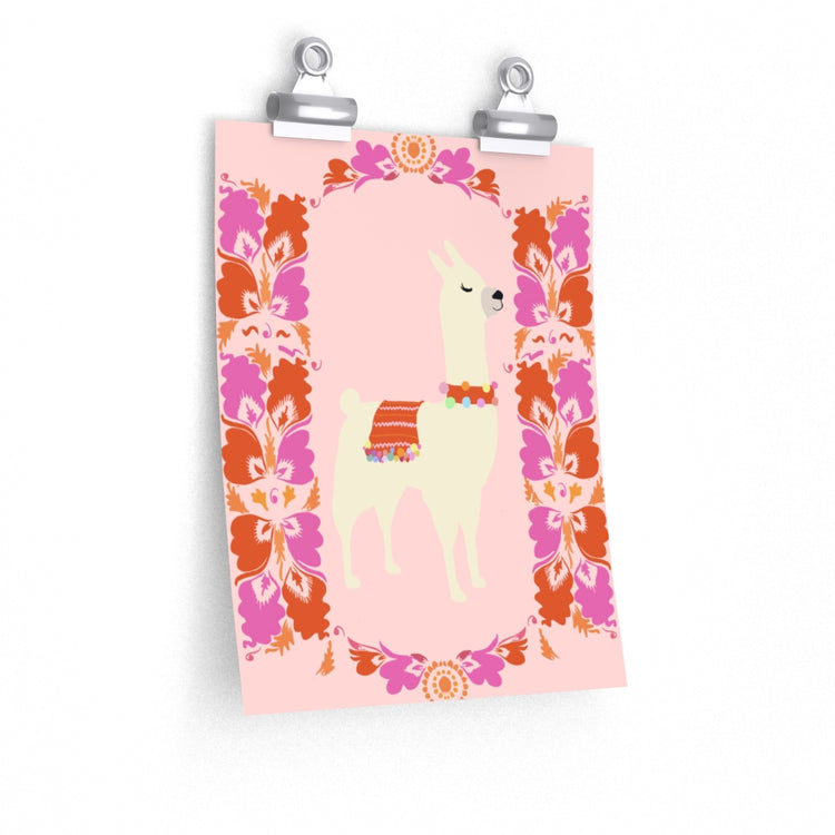 Lima Llama vertical poster