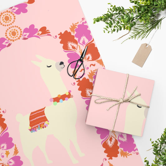 Lima Llama Wrapping Paper