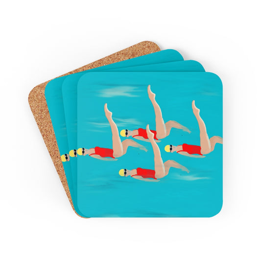 Synchronized Corkwood Coaster Set