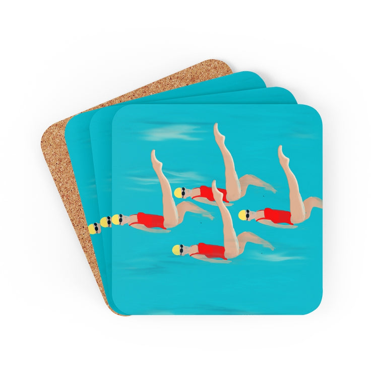 Synchronized Corkwood Coaster Set