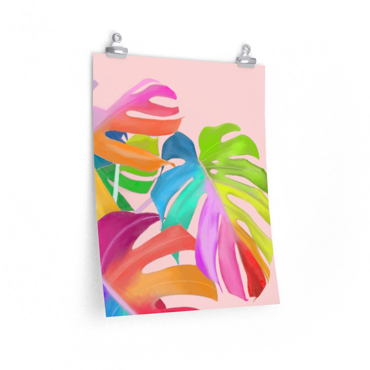 Magical Monstera vertical poster