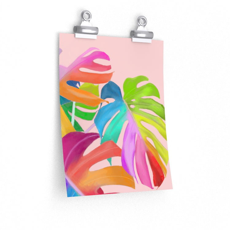 Magical Monstera vertical poster