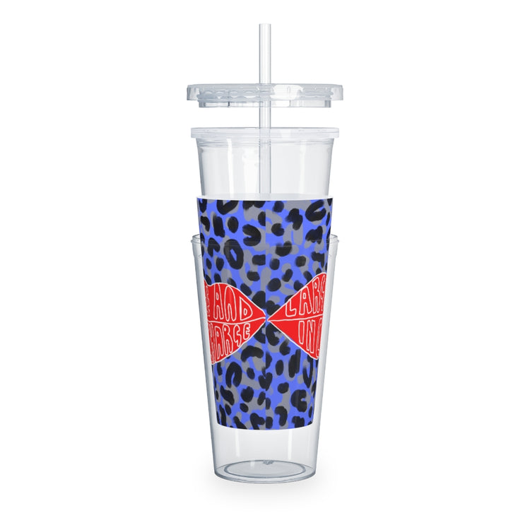 Large and In Charge Plastic Tumbler with Straw