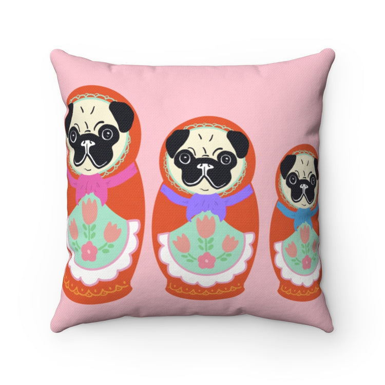 Russian Pancakes Square Pillow