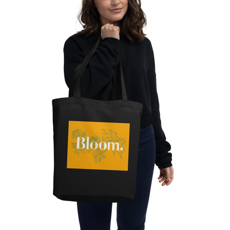 Bloom Mustard Eco Tote Bag