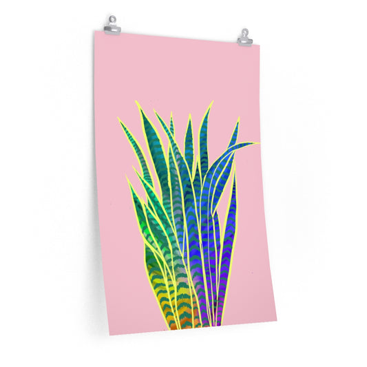 Sarah's Snake Plant vertical poster