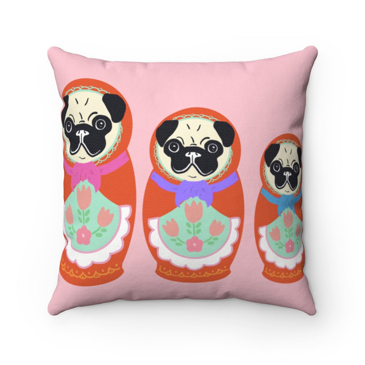 Russian Pancakes Square Pillow