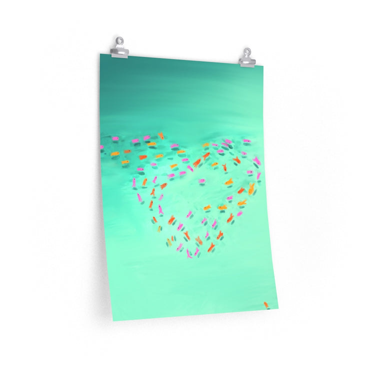Fish Love vertical poster