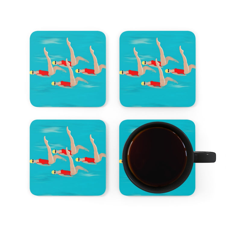 Synchronized Corkwood Coaster Set