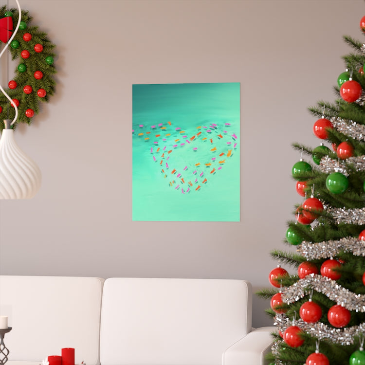 Fish Love vertical poster
