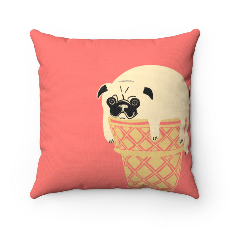Pancakes and Ice cream Square Pillow