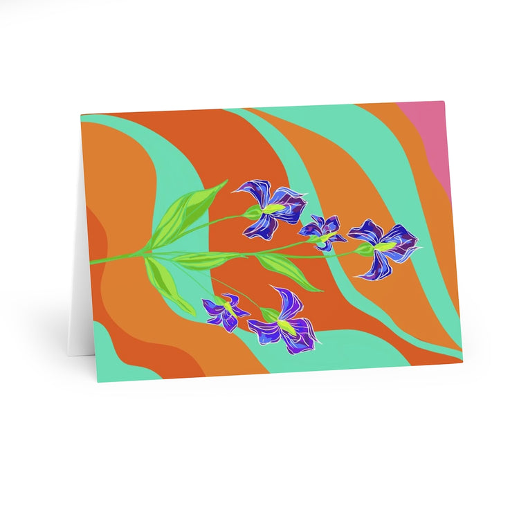 Groovy Iris Greeting Cards (5 Pack)