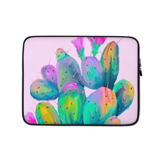 Pink Prickly Pear Laptop Sleeve