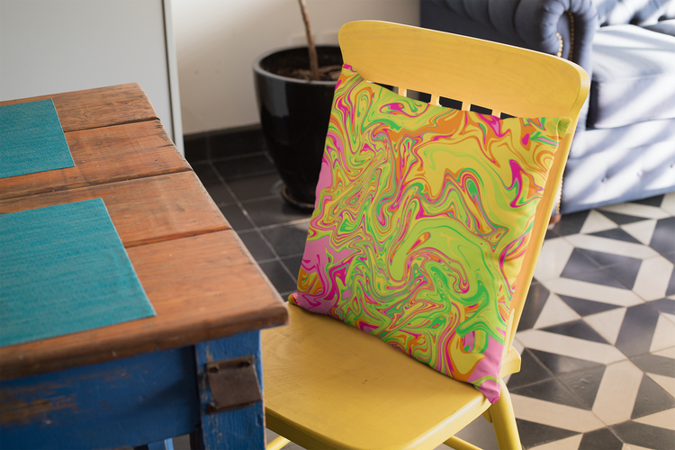 Dizzy Square Pillow